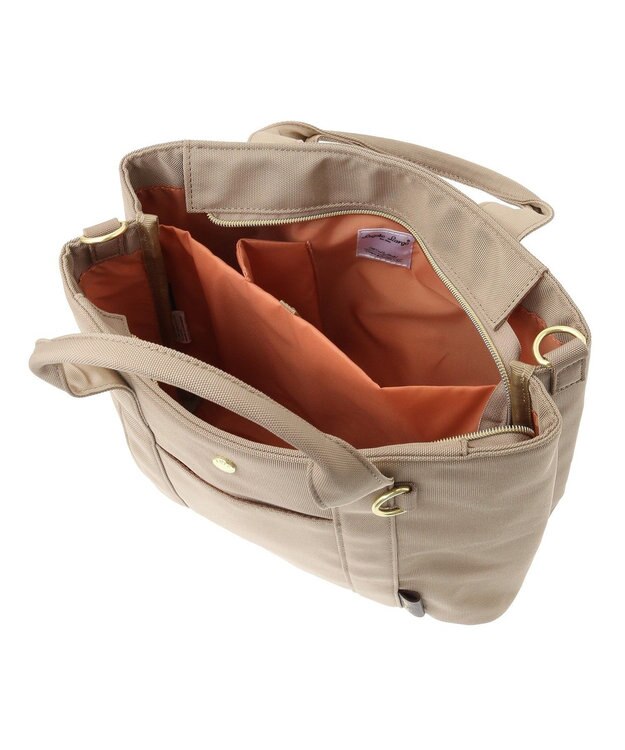 Green Parks ・Ｌｅｇａｔｏ　Ｌａｒｇｏ　簡探バッグ　２ｗａｙ Gray Beige