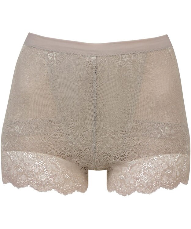 WACOAL オーバーパンツ ショート丈 ヒップアップで脚長シルエット ウエスト部分をすっきり見せる 一枚ばき可能 重ねばきにもおすすめ レディース GRC630 /ワコール チャコールグレー