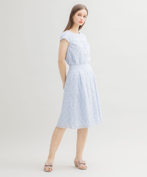 TOCCA FLORAL PICNIC ブラウス サックスブルー系