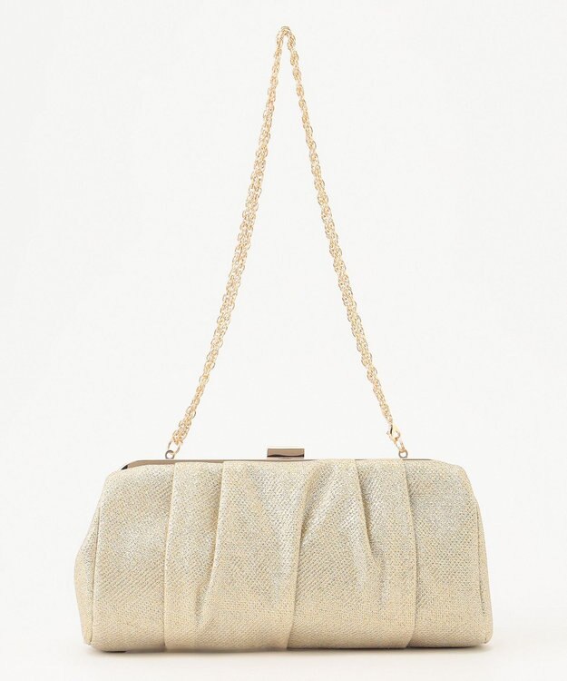 23区 【APPLAUDIR】ラメクラッチバッグ ゴールド系