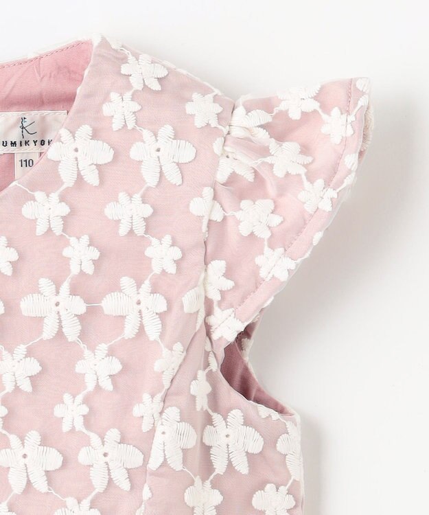 組曲 KIDS 【110-140㎝】ミスティフラワー ドレス ピンク