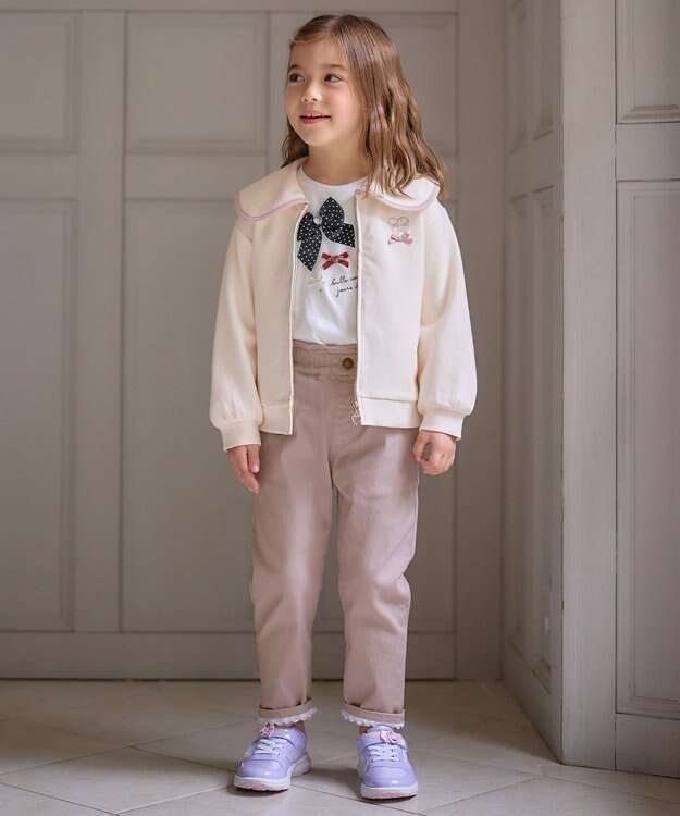 ANY KIDS セーラーカラー ブルゾン エクリュ