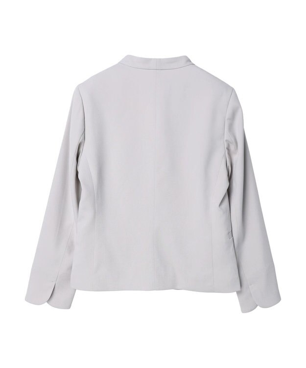 Green Parks ｅｆ－ｄｅ　ストレッチツイルカラーレスジャケット Gray Beige