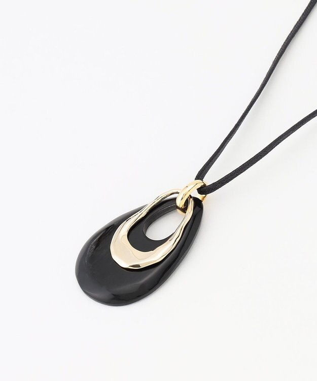 23区 【CLASSY.6月号掲載】ドロップホーン ワントップ ネックレス ブラック系