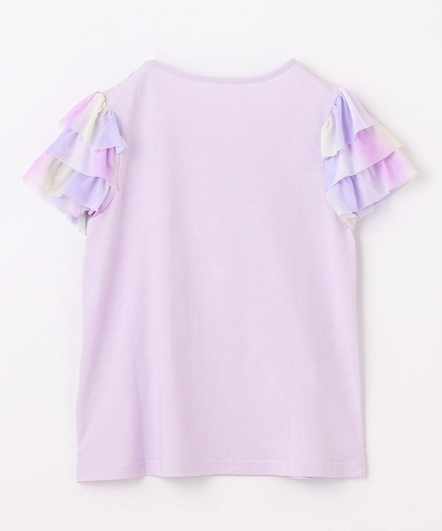 ANY KIDS 接触冷感 レインボーチュール Tシャツ ラベンダー