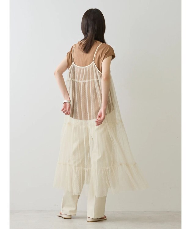 AMERICAN HOLIC チュールキャミワンピース Ivory