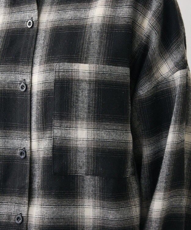 Green Parks ・ＥＬＥＮＣＡＲＥ　ＤＵＥ　２ｗａｙチェックビックシャツ Black