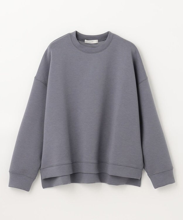 ANY 【洗濯機可】ライトウェイトクルーネックプルオーバー チャコール