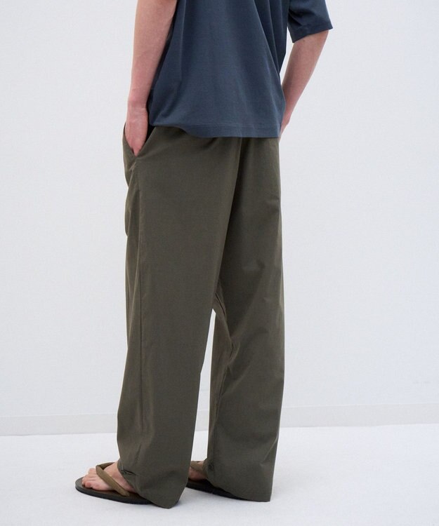 ATON LIGHT TC GABARDINE | ウォッシュドワイドパンツ - UNISEX KHAKI