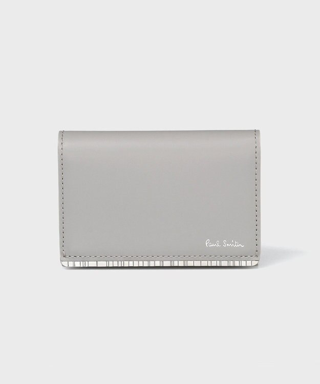 Paul Smith メタルシャドーストライプ名刺入れ ライトグレー