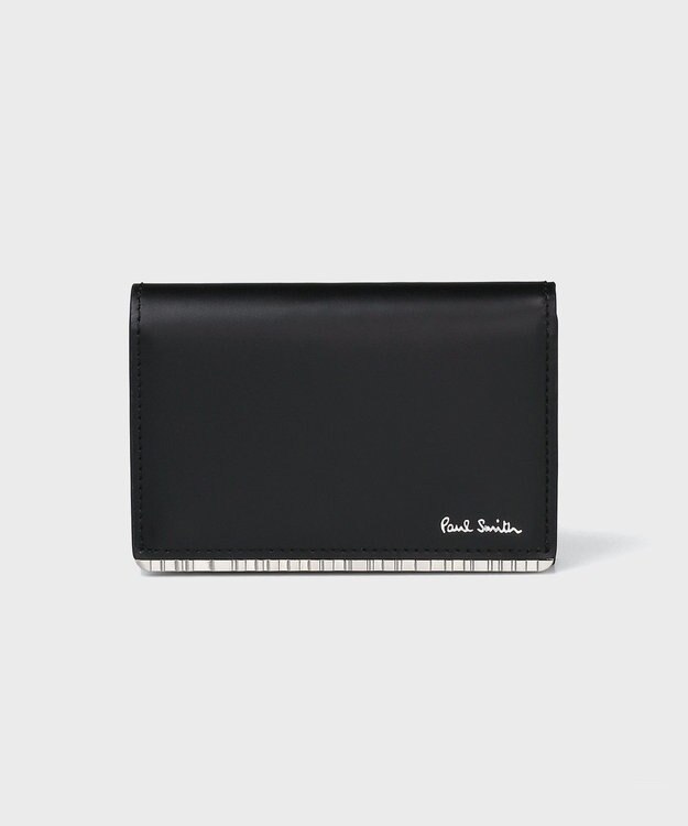 Paul Smith メタルシャドーストライプ名刺入れ ブラック