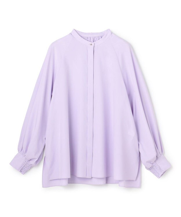 UNFILO L 【取り外し可能なボウタイ付き】2WAY ボウタイブラウス ラベンダー