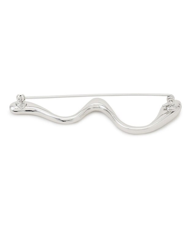 23区 ニュアンス ライン ブローチ シルバー系