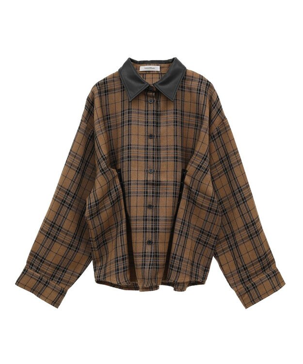 Green Parks ウエストタック２ＷＡＹシャツブルゾン Brown