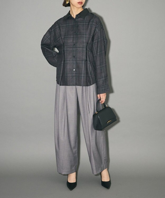 Green Parks ウエストタック２ＷＡＹシャツブルゾン Gray