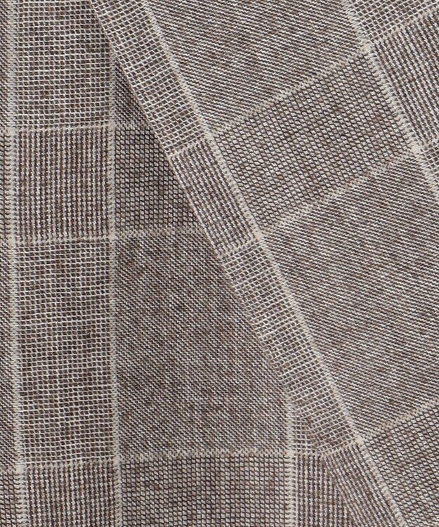 GOTAIRIKU 【CANONICO/カノニコ】サキソニーウールコットンブレンド ジャケット_ブラウンチェック ブラウン×グレンチェック