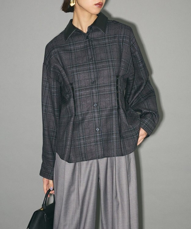 Green Parks ウエストタック２ＷＡＹシャツブルゾン Gray