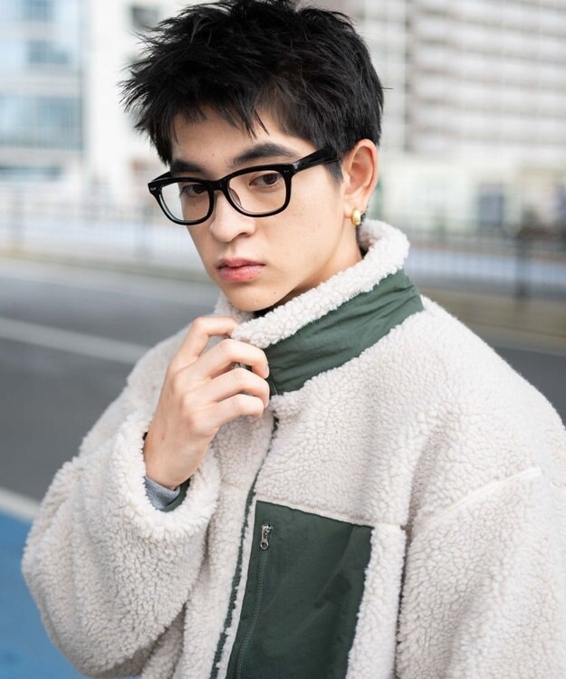 WEGO 【ユニセックス着用ITEM/SMLサイズ展開】ボアブルゾン ベージュ