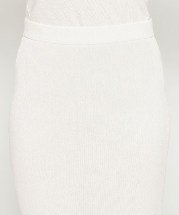 uncrave 【久慈暁子さん着用】シアーニット Iラインスカート オフ