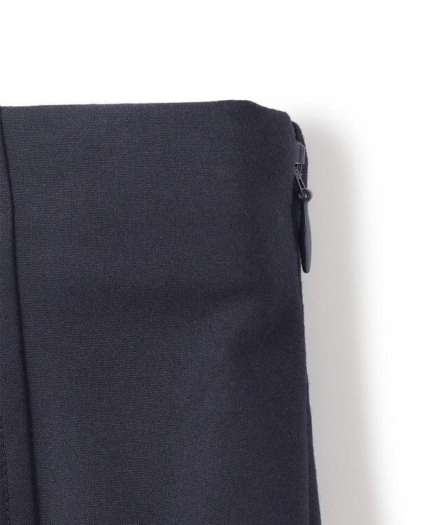 UNFILO ウールライク Iラインスカート ネイビー