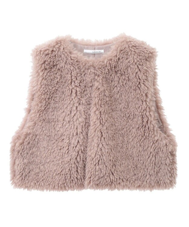 Green Parks ・ＥＬＥＮＣＡＲＥ　ＤＵＥ　シープファーショートベスト Beige