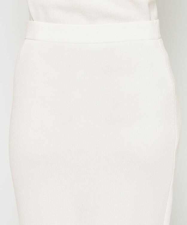 uncrave 【久慈暁子さん着用】シアーニット Iラインスカート オフ