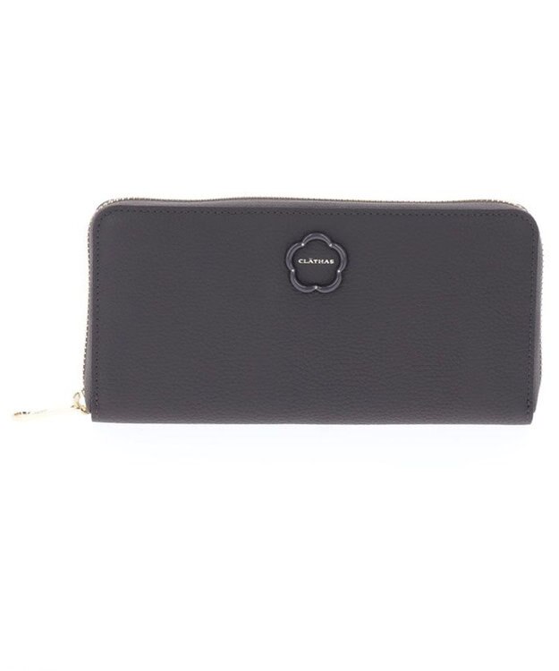 CLATHAS ブルトン ラウンド長財布 ダークグレー