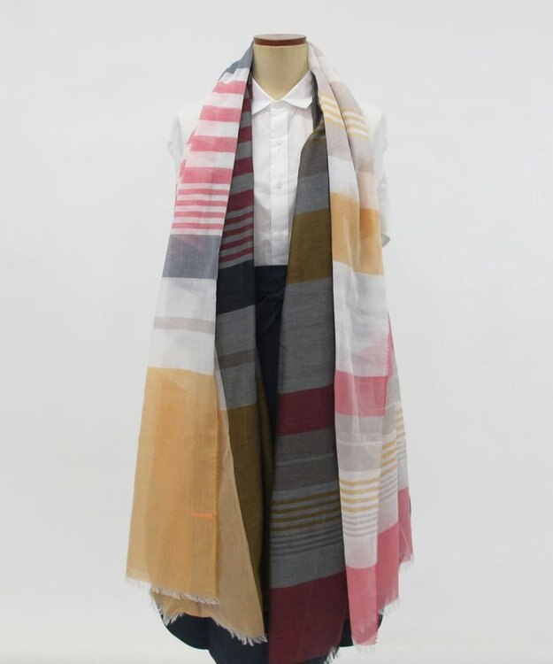 POLS 極細コットンストール Lサイズ オレンジ