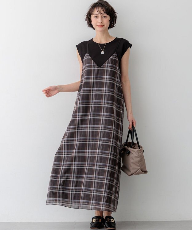 23区 【先行予約】ジョーゼットフレンチスリーブ カットソー ブラック系