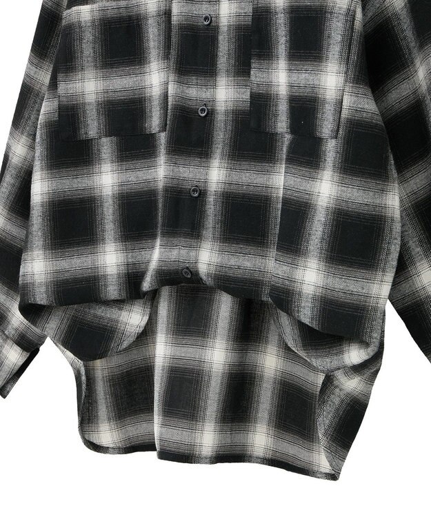 Green Parks ・ＥＬＥＮＣＡＲＥ　ＤＵＥ　２ｗａｙチェックビックシャツ Black