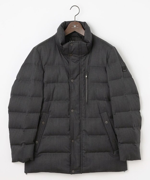 JOSEPH ABBOUD 【フード取り外し可】ライトメリノダウン ブルゾン グレー系