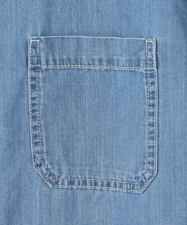 J.PRESS LADIES 【洗える】5ozバージラコンパクト デニムシャツ ユーズド系