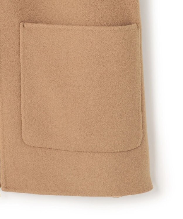 BEIGE， ZION / ウールスタンドカラーショートコート Camel