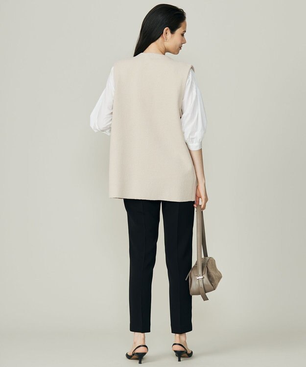 自由区 【カタログ掲載】ループボンディングニット ベスト ベージュ