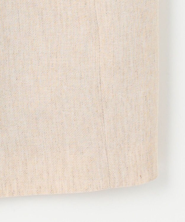 自由区 【カタログ掲載・接触冷感・UVカット・洗える】リネンミックスツィル ジレ サンド