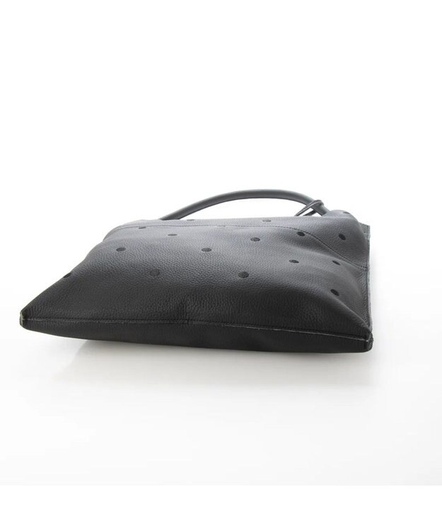 UNBILLION perche / カウレザー裏無し1本手トート ブラックドット