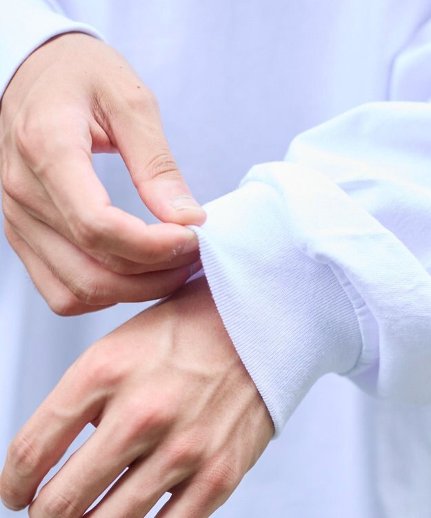 WEGO 【ユニセックス着用ITEM/MLサイズ展開】別注VISIONベアワンポイントT（LS） ホワイト