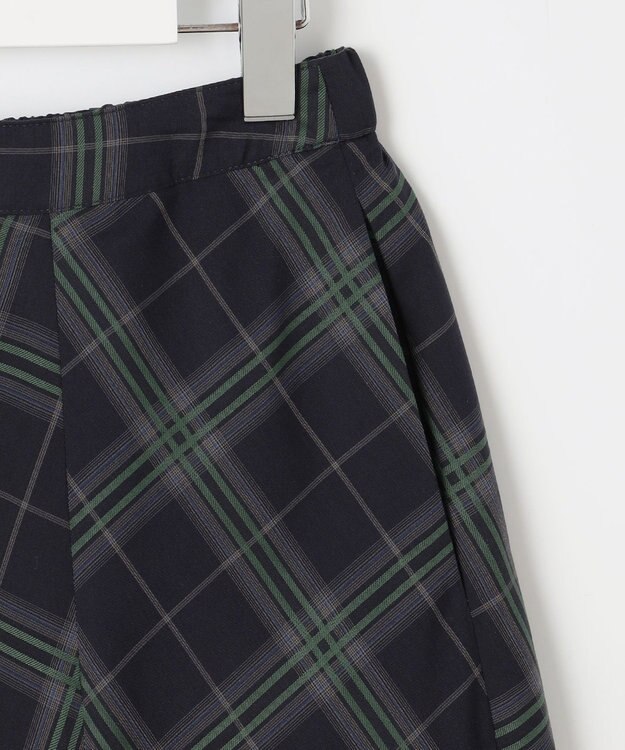 J.PRESS LADIES L 【WEB限定カラーあり・洗える】SOFT SHEER チェック フレア スカート 【WEB限定】ネイビーチェック系