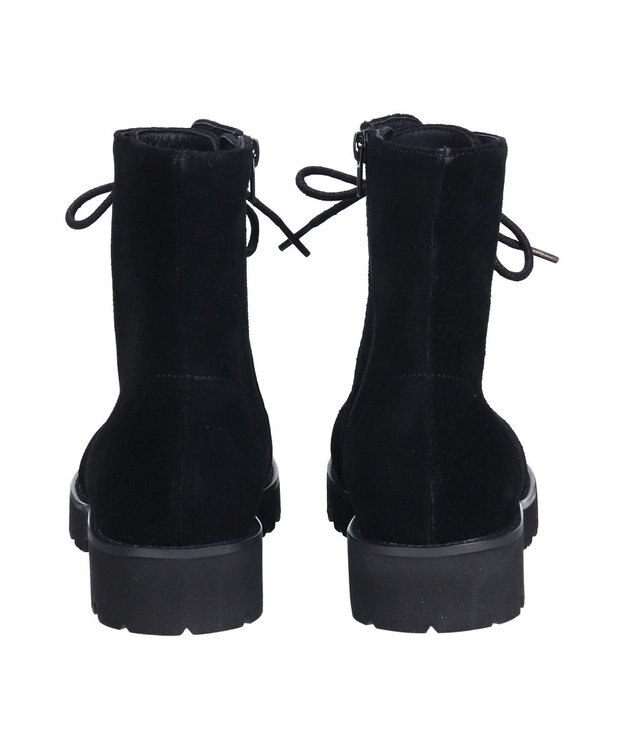 Bridget Birkin 【PARADIS COULEUR】オブリークトウレースアップブーツ ブラックスウェード