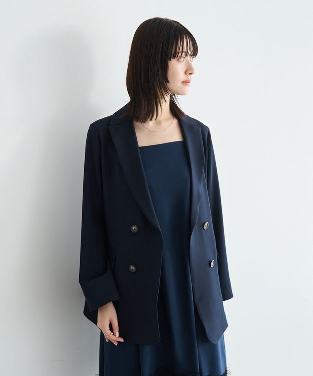 YECCA VECCA ダブルブレストジャケット Navy