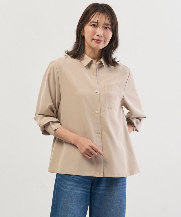 J.PRESS LADIES S Springピーチ ブラウス モカベージュ系