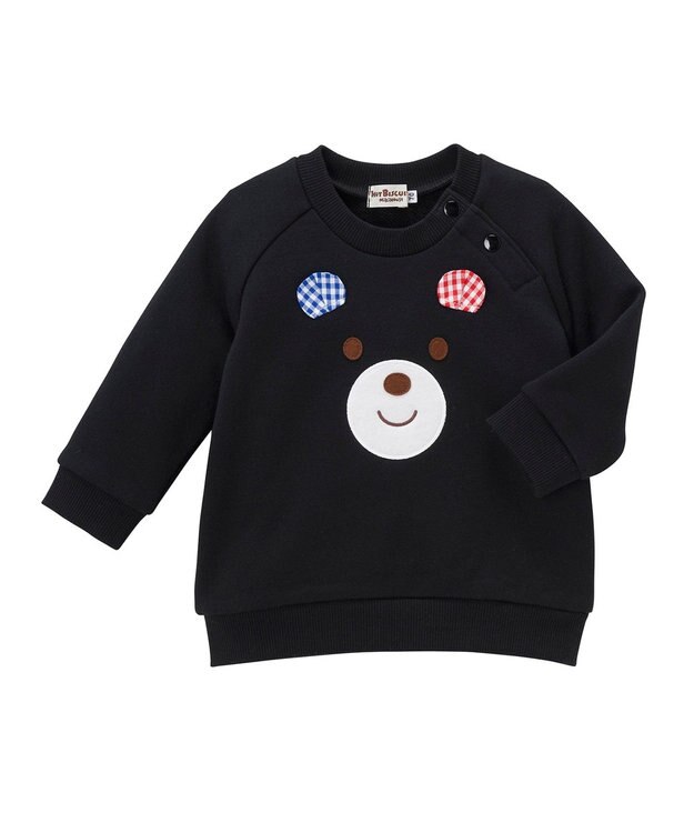 MIKI HOUSE HOT BISCUITS トレーナー＆ベビーパンツギフトセット【BOX付き】 黒