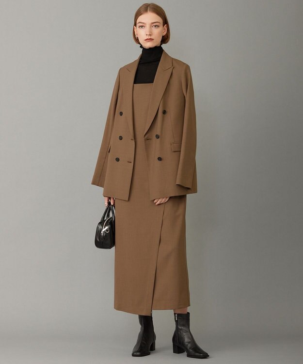 ICB L 【新色追加・洗える】 パウダリーリブ ハイネックプルオーバー ブラック系