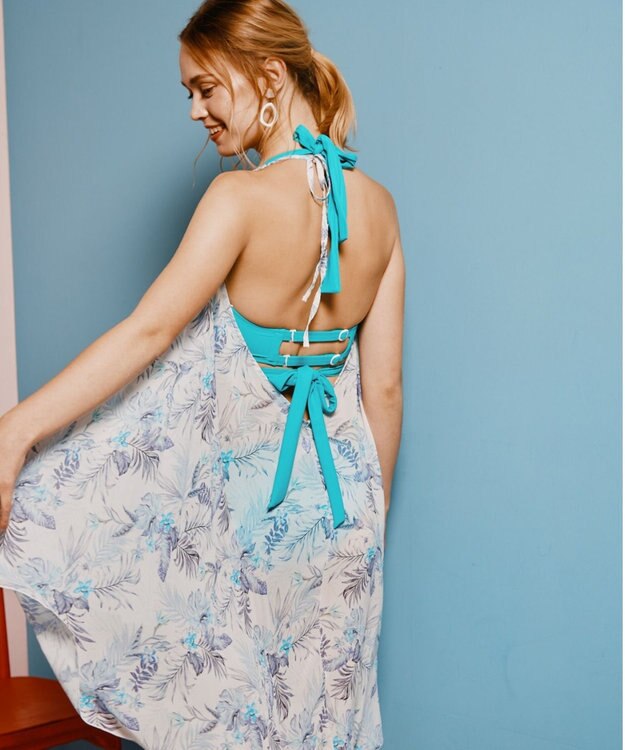 San-ai Resort（三愛水着楽園） アレンジパレオ　F　【San-ai Resort（サンアイリゾート）】 ブルー