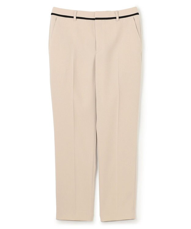 BEIGE， 【洗える・L-size】CINDY / クロップドパンツ Sand × Black