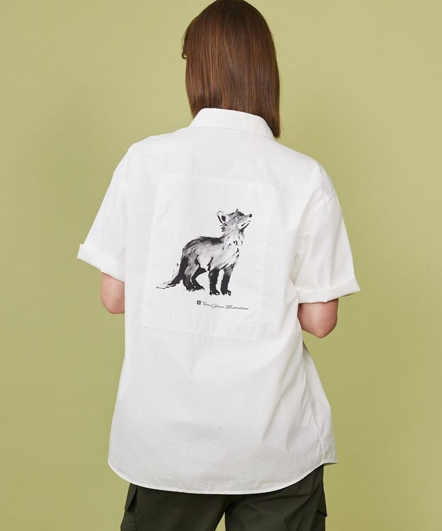 JOSEPH ABBOUD MOUNTAIN 【テーム・ヤルヴィモチーフ】バックデザイン 半袖シャツ