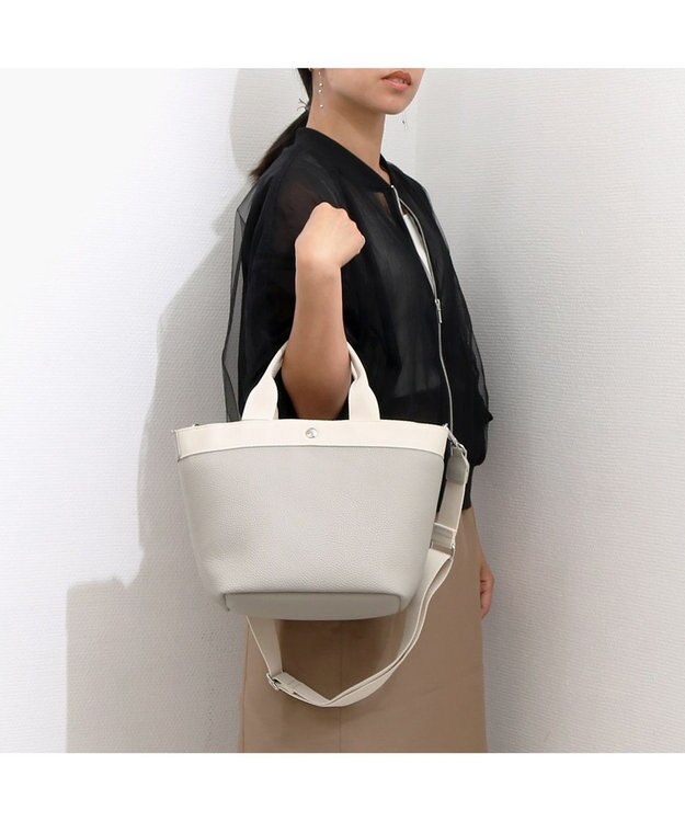 UNBILLION カシュカシュ cachecache / シュリンク舟型2wayトート GY