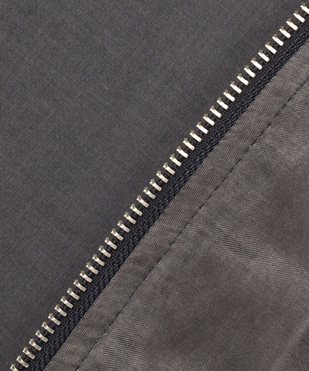 J.PRESS MEN 【J.PRESS ORIGINALS】Bleach Viscose Cotton Satin Flight Jacket / Japan Made グレー系