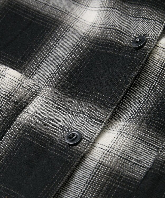 Green Parks ・ＥＬＥＮＣＡＲＥ　ＤＵＥ　２ｗａｙチェックビックシャツ Black