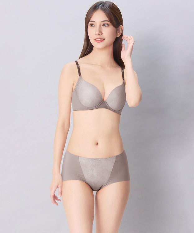 Wing ブラジャー 汗のベタつきや不快感を軽減 軽やかなつけごこち 背中すっきり 【夏のうすかるブラ】 春 夏 KB2873 ウイング／ワコール ブラウン